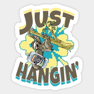 Just Hanging' Sloth Sticker